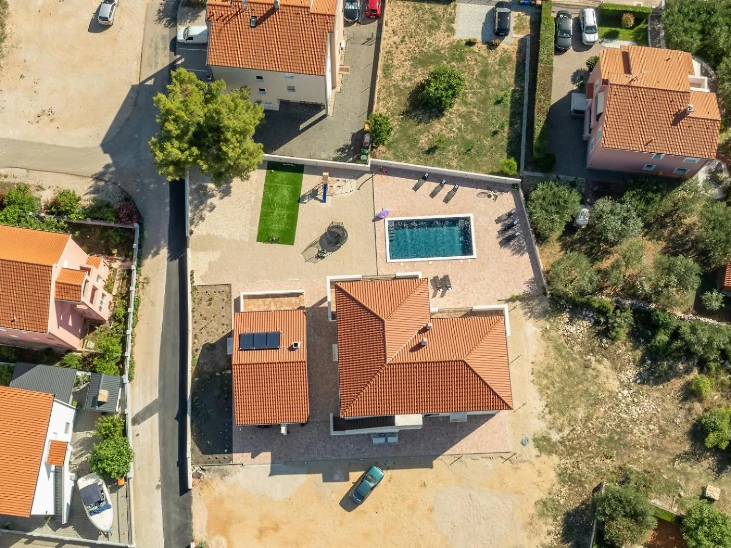 別荘 Crowonder Villa Lucija With Large Swimming Pool ビオグラード・ナ・モル